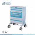 AG-WNT001 Hospital nursing plastic movable workstation laptop cart medical